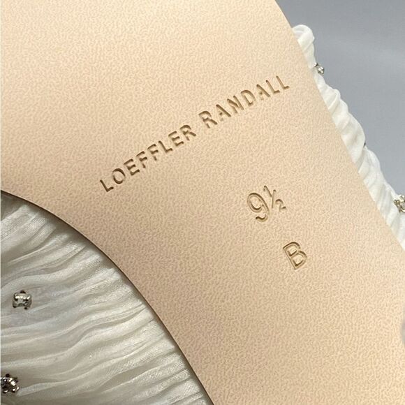 Loeffler Randall Camellia Pearl Rhinestone Bow Heel Sandals size 9.5 - Picture 12 of 12